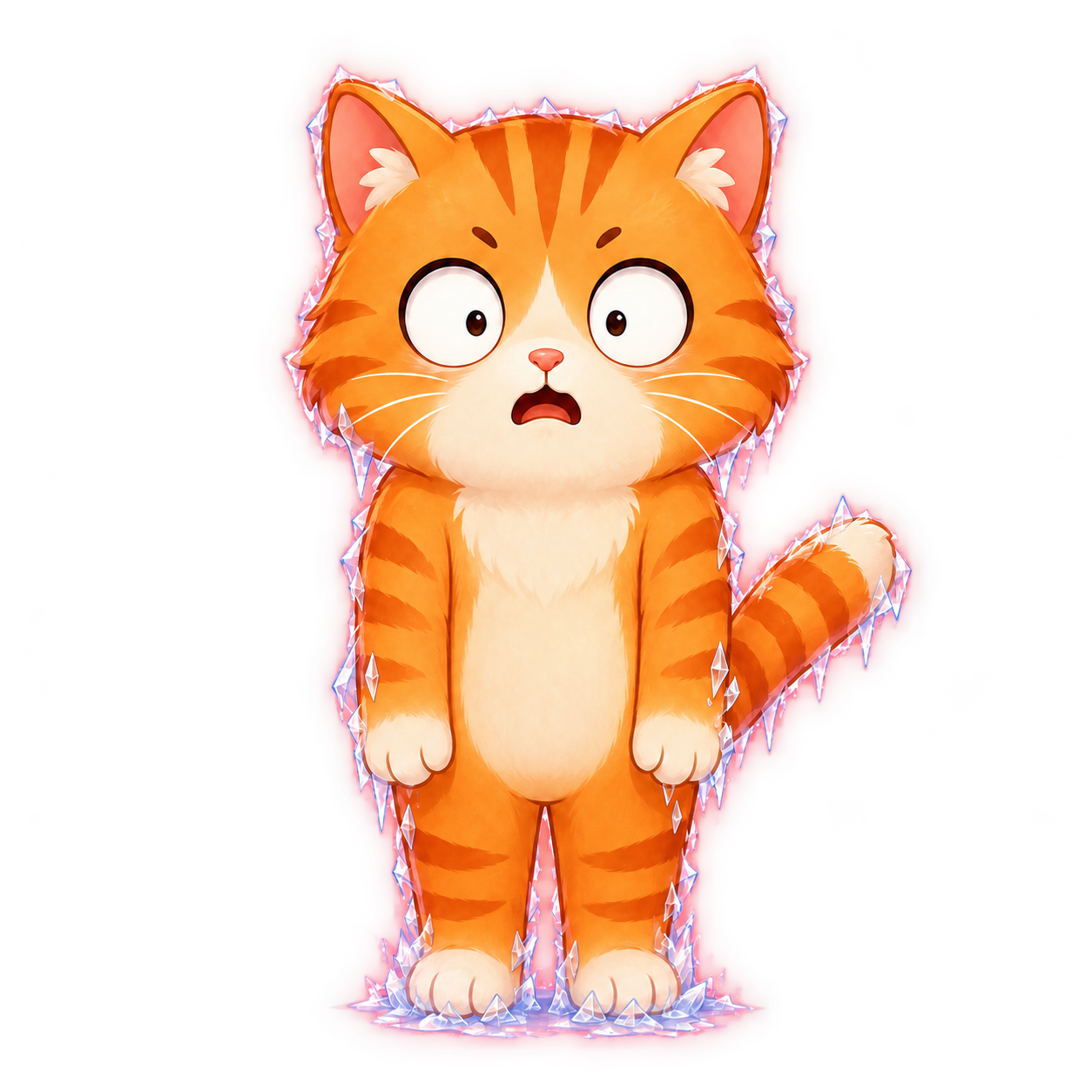 Frozen cat